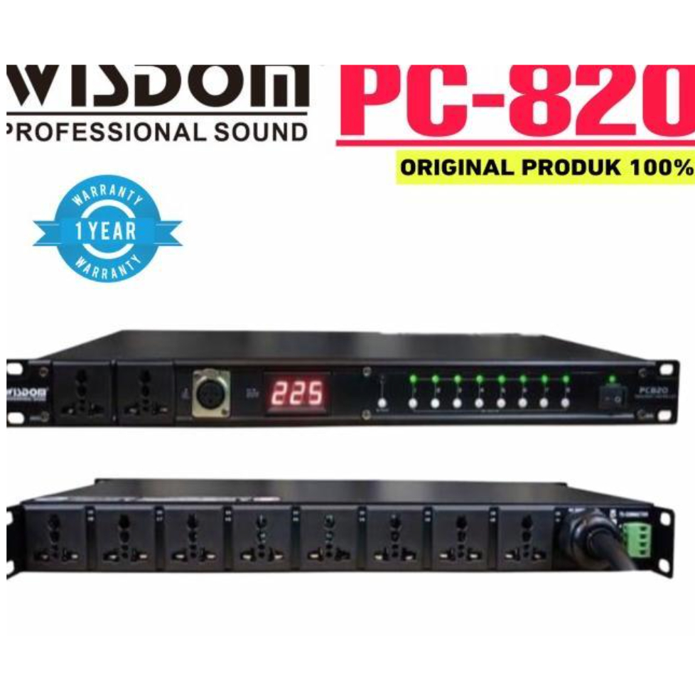 Power Squencer Wisdom PC 820 / PC820 - 8-Channel audio distributor wisdom