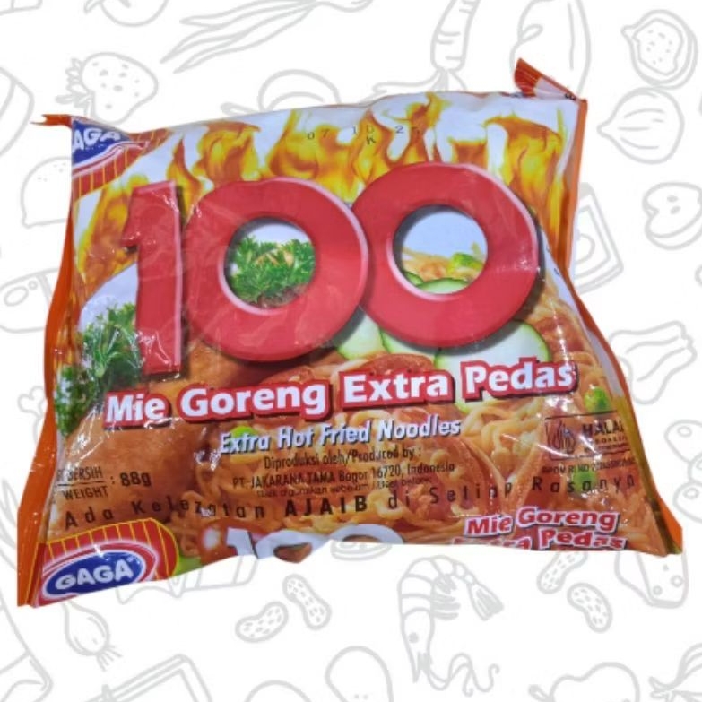 

Mie Goreng 100 Goreng Extra Pedas