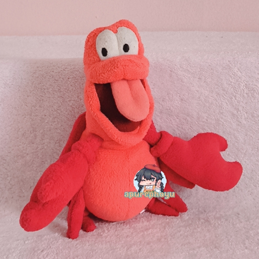 Boneka Disney The Little Mermaid Sebastian the Crab T-ARTS Mini Plush