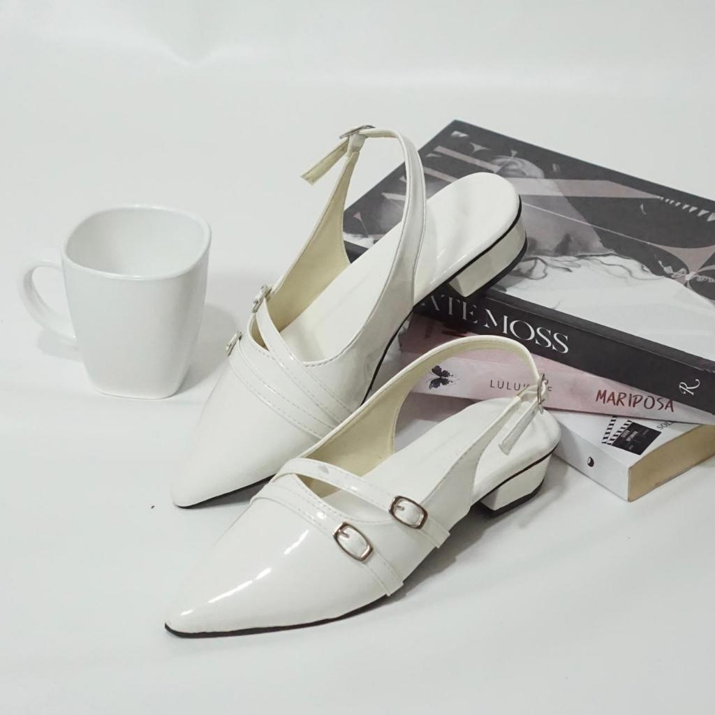 Wedges Hak 3cm Terbaru Miuraa Terbaru - Hak 3m - Hak 3cm Simple - Hak 3cm Gesper