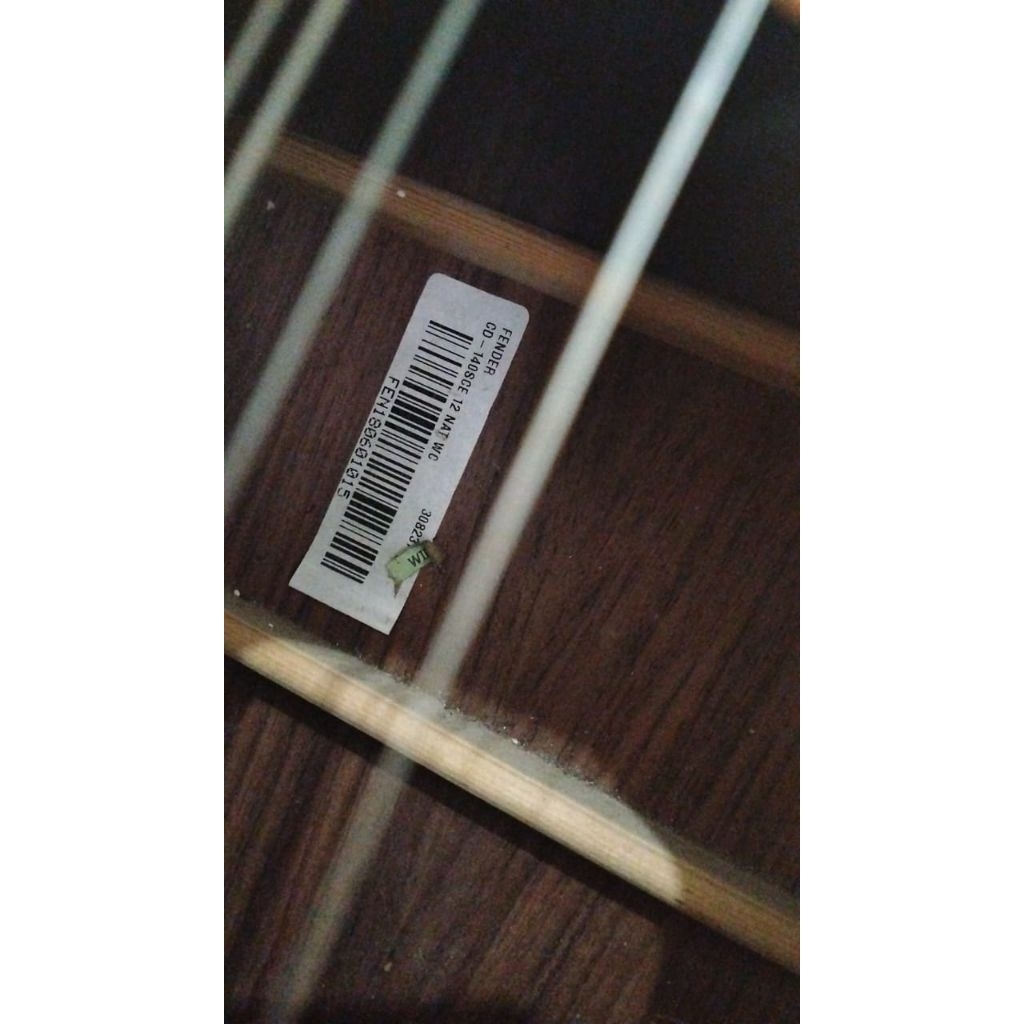 gitar akustik fender 12 string bekas