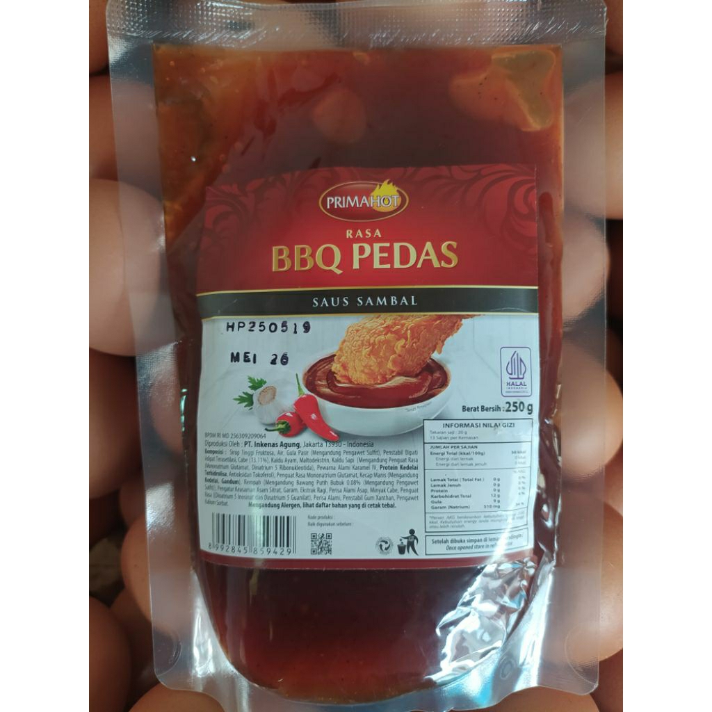 

saus barbeque hot prima agung saus bbq hot 250gr