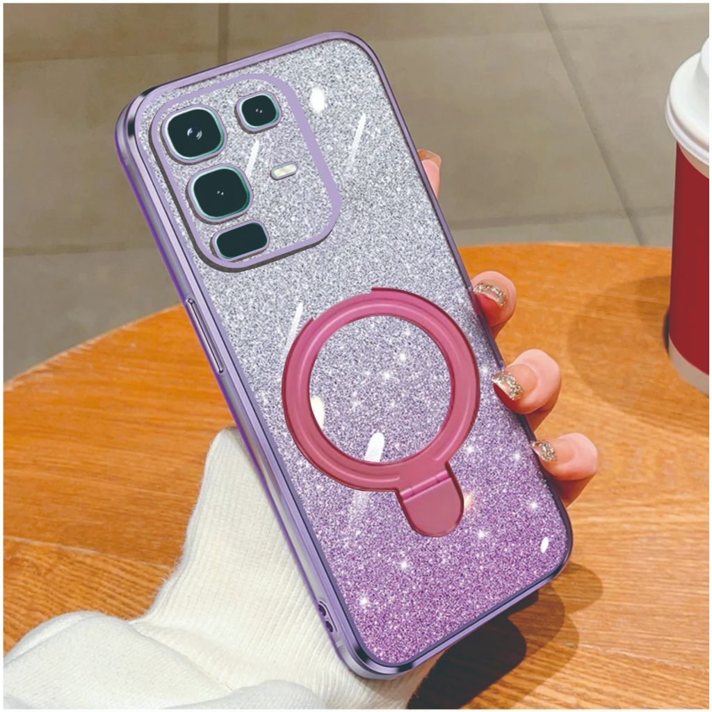 Soft Case Magsafe Infinix Note 50 | 50 Pro | 50 Pro Plus | 50s | 50x Luxury Gliter Premium TPU Ring 