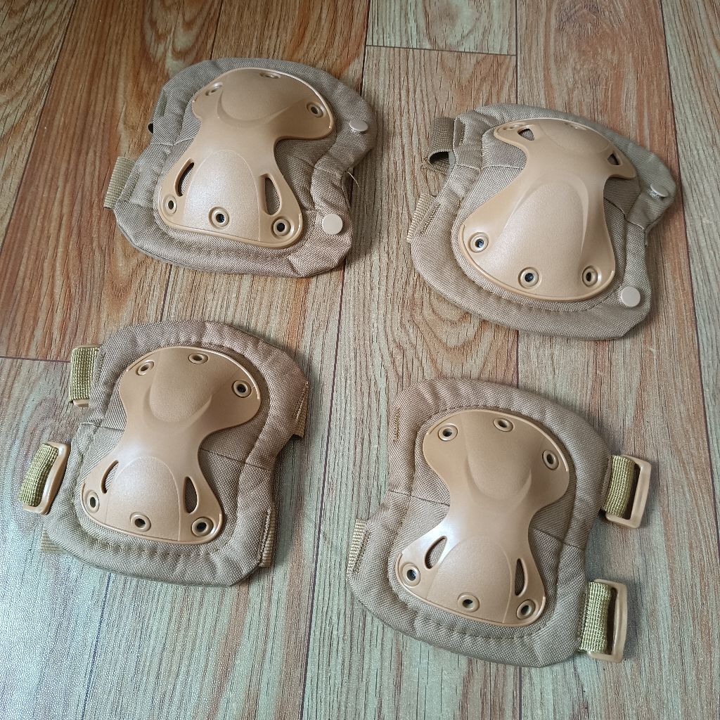Deker Pelindung Lutut Dan Siku Tan Gurun / Deker Tactical / Kneeped Tactical