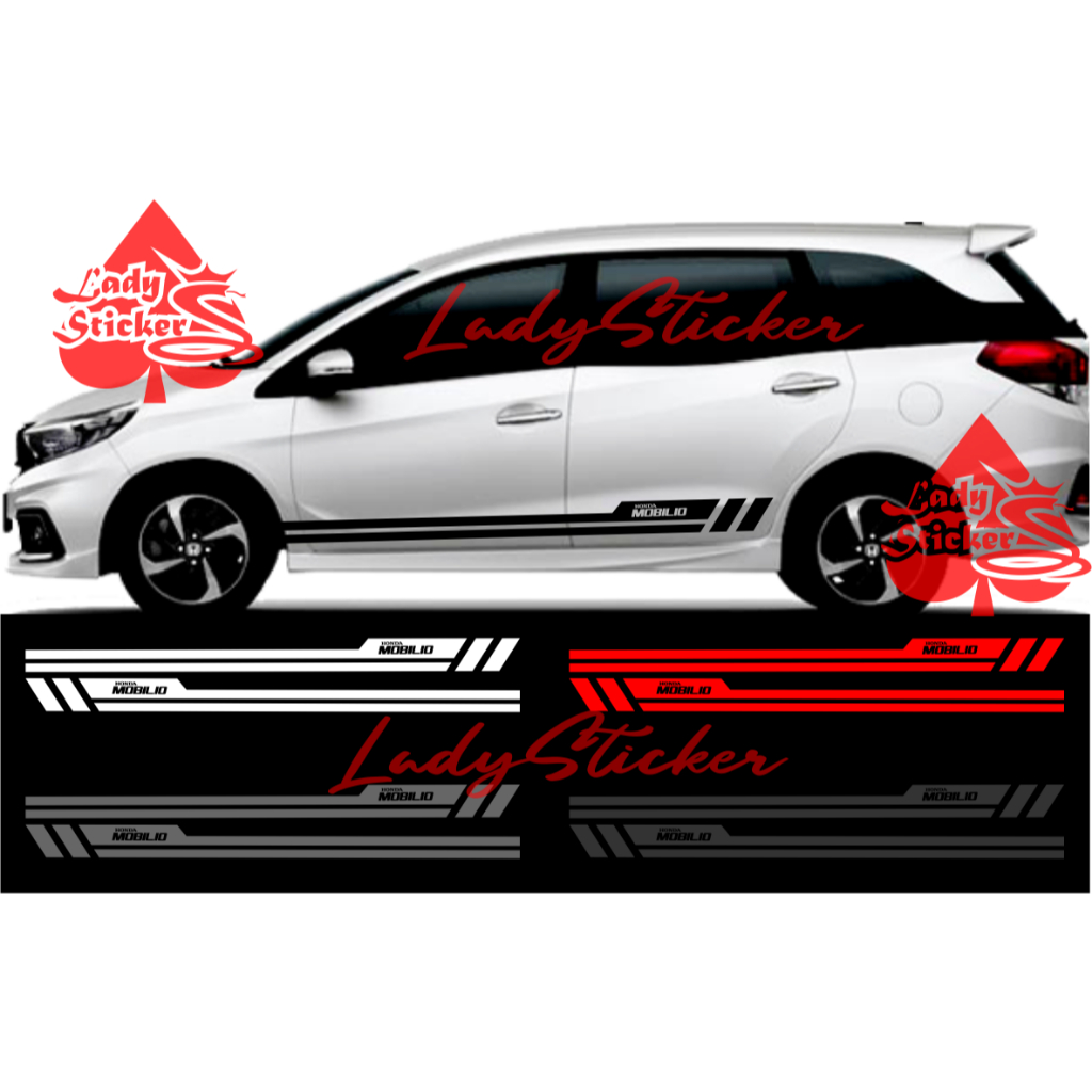 Cutting sticker mobil mobilio sticker stiker mobil honda mobilio