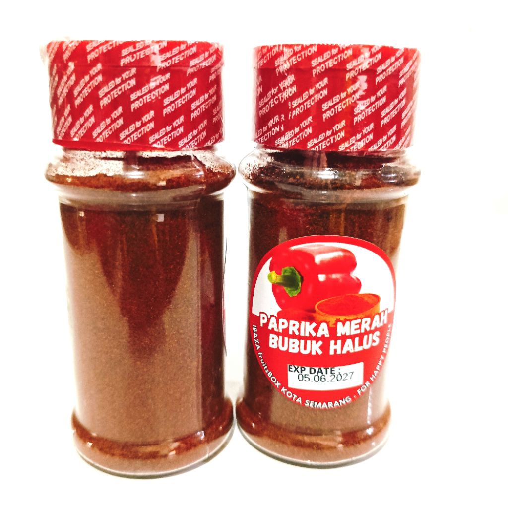 

Paprika Bubuk Premium 100 Persen Asli alami Tanpa Pengawet Aroma Harum Lembut Pedas Rempah Khas Nusantara Kemasan Botol Bumbu Tabur 120ML