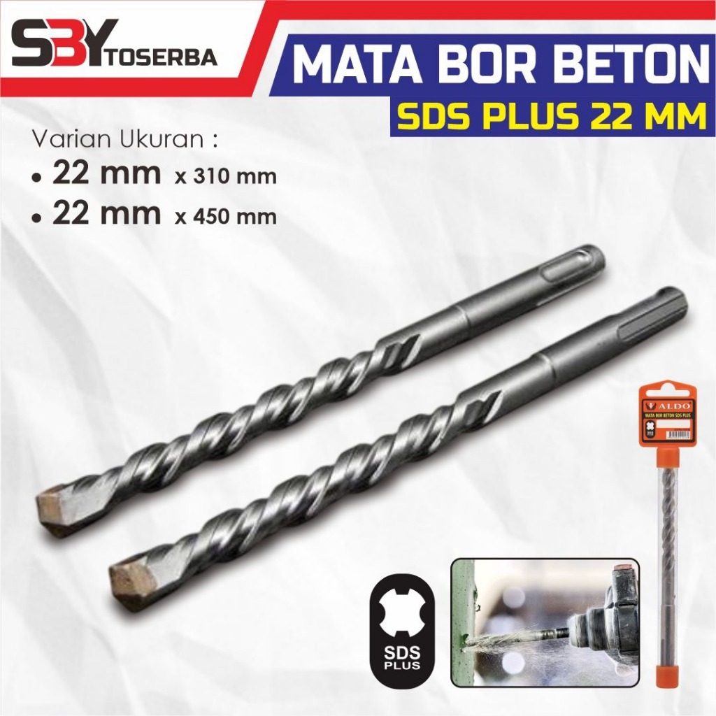 Mata Bor Beton Tembok SDS PLUS 22mm / Mata Bor pelubang tembok