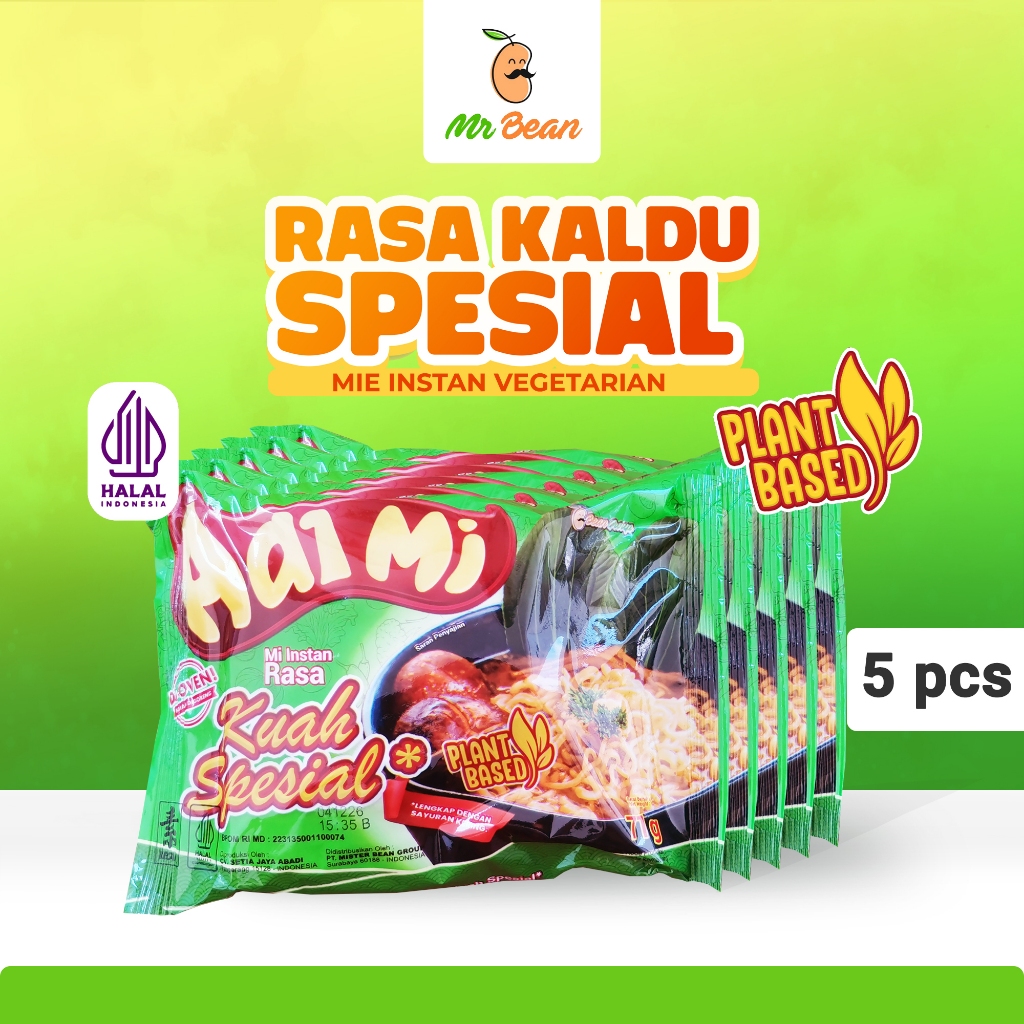 

Mie Instant Aaimi rasa Kuah Special - Suitable for Halal, Vegan, Vegetarian. Aimi Plant Based