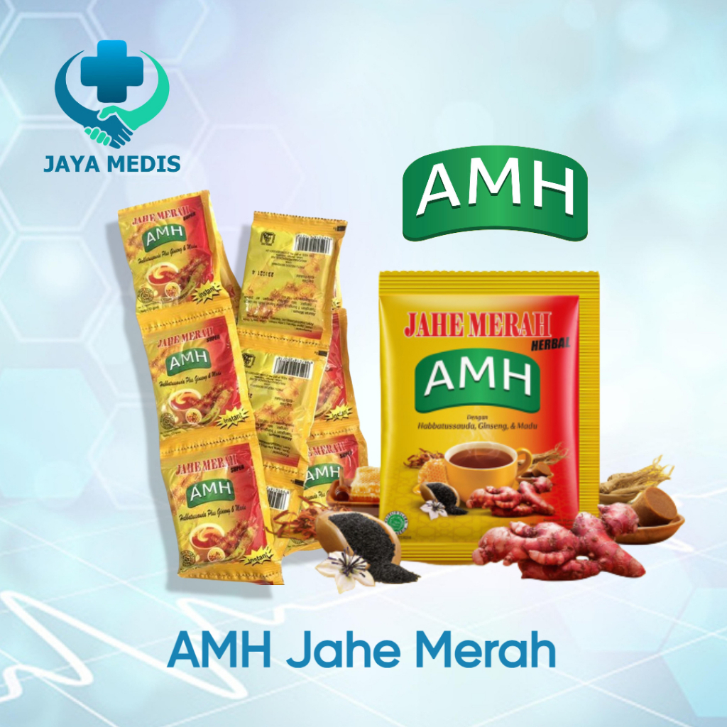 

Jahe Merah AMH 1 renceng isi 10 - Minuman Herbal Jahe Merah