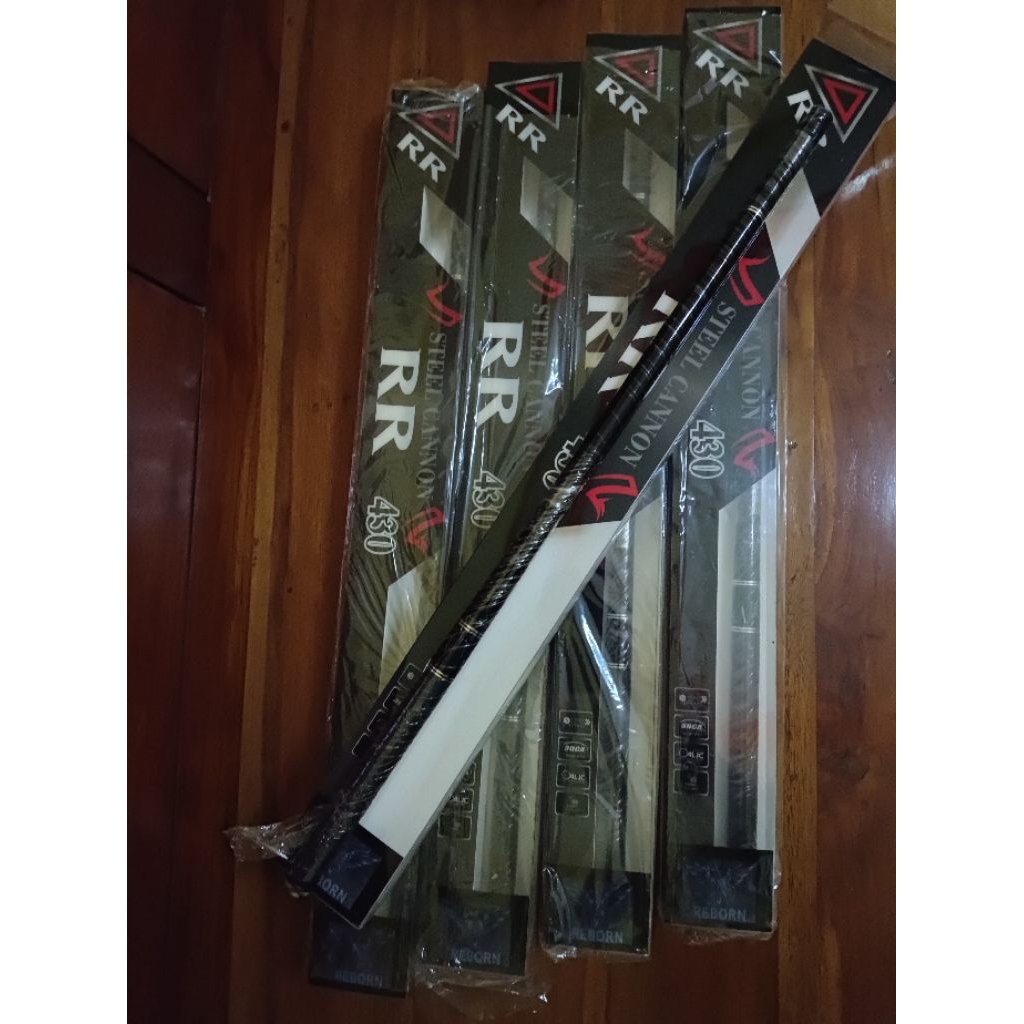 Tegek Carbon Reborn RR dan SS panjang 430 cm Steel Cannon