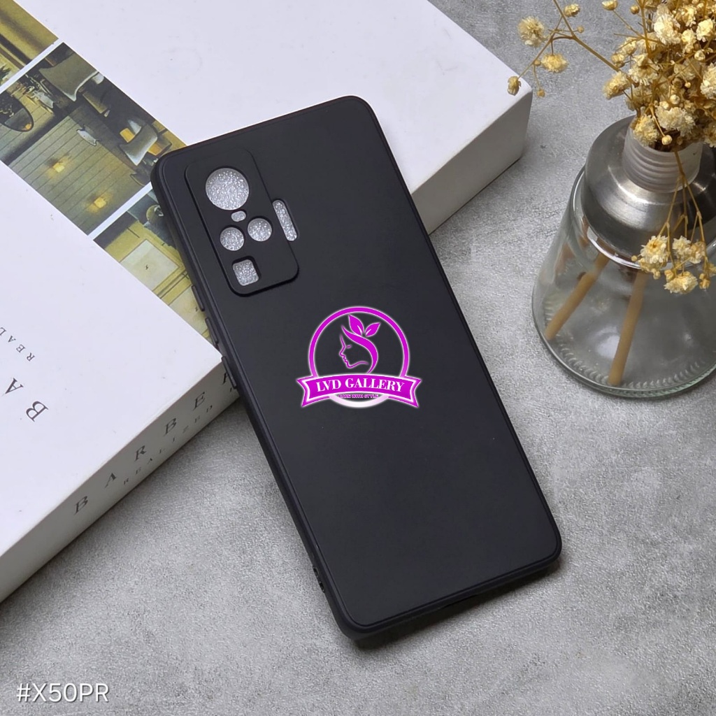 Vivo X50 Vivo X50 Pro Vivo X60 liquid Silicone / Macaron Square Color Black Case Vivo X50 Vivo X50 P