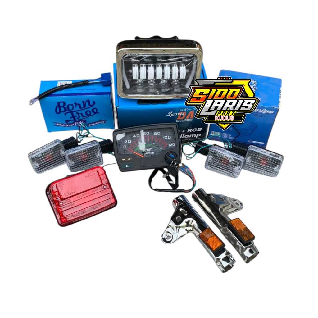 Lampu Biled Dan Daymaker Set Batok WIN Rx King Oval Lampu Daymaker King Oval