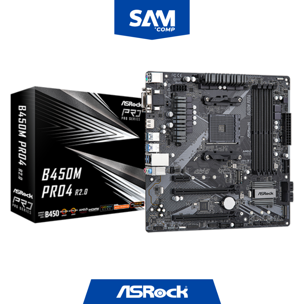 ASROCK B450M PRO4 R2.0 (Socket AM4)