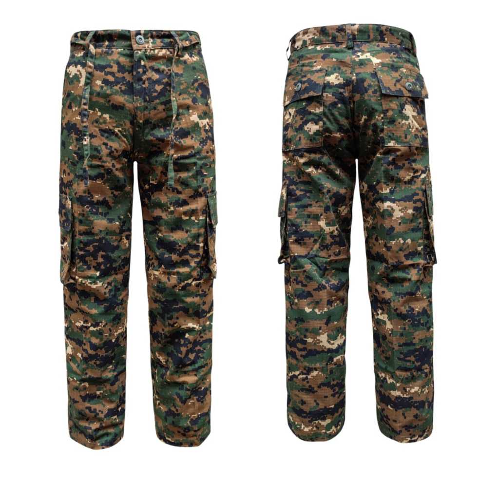 Celana PDL Cargo Loreng Woodland Marpat