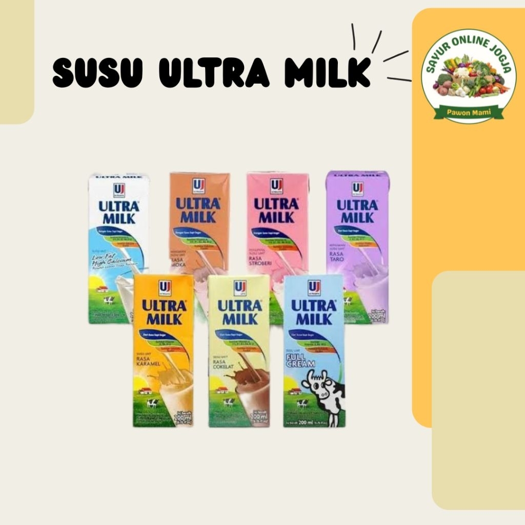 

Ultra milk 200ml - PAWON MAMI SAYUR ONLINE JOGJA