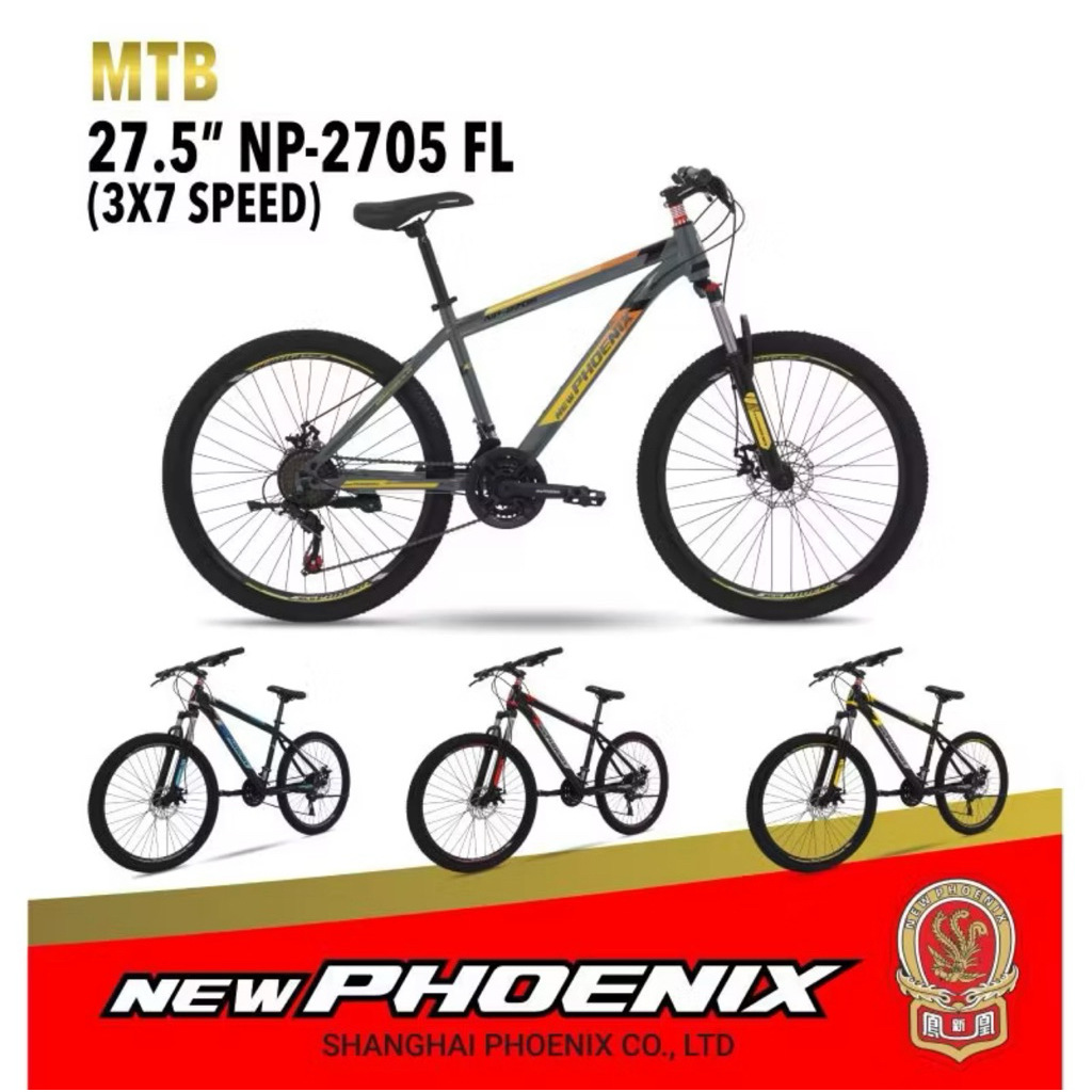 SEPEDA GUNUNG DEWASA LAKI LAKI NEW PHOENIX 2705 FL UKURAN 27,5
