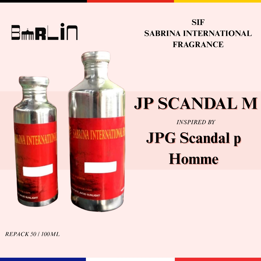 JP SCANDAL M INSPIRED BIBIT PARFUM SEARAH JPG SCANDAL POUR HOMME BY SIF - ASLI 100%