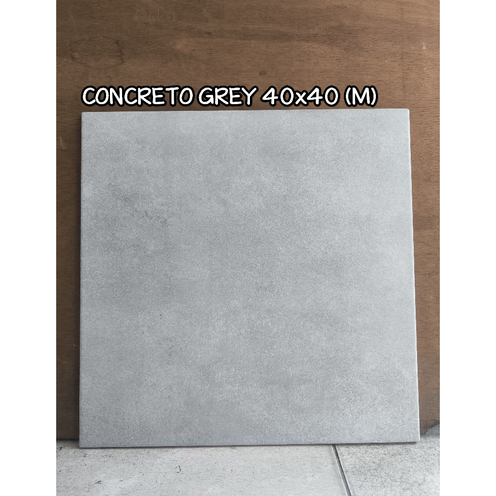 keramik mulia concreto grey 40x40 kasar