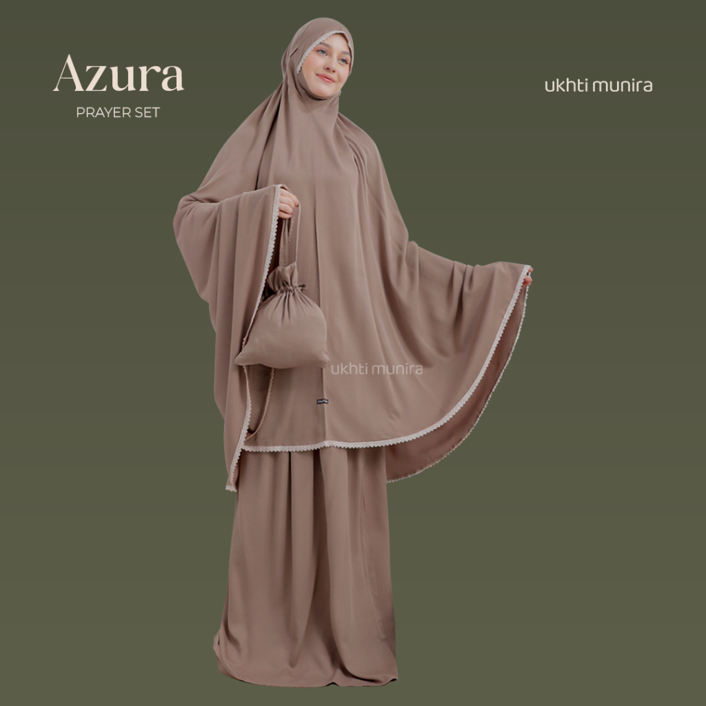 Azura Mukena Dewasa Polos Rayon Premium UKHTI MUNIRA