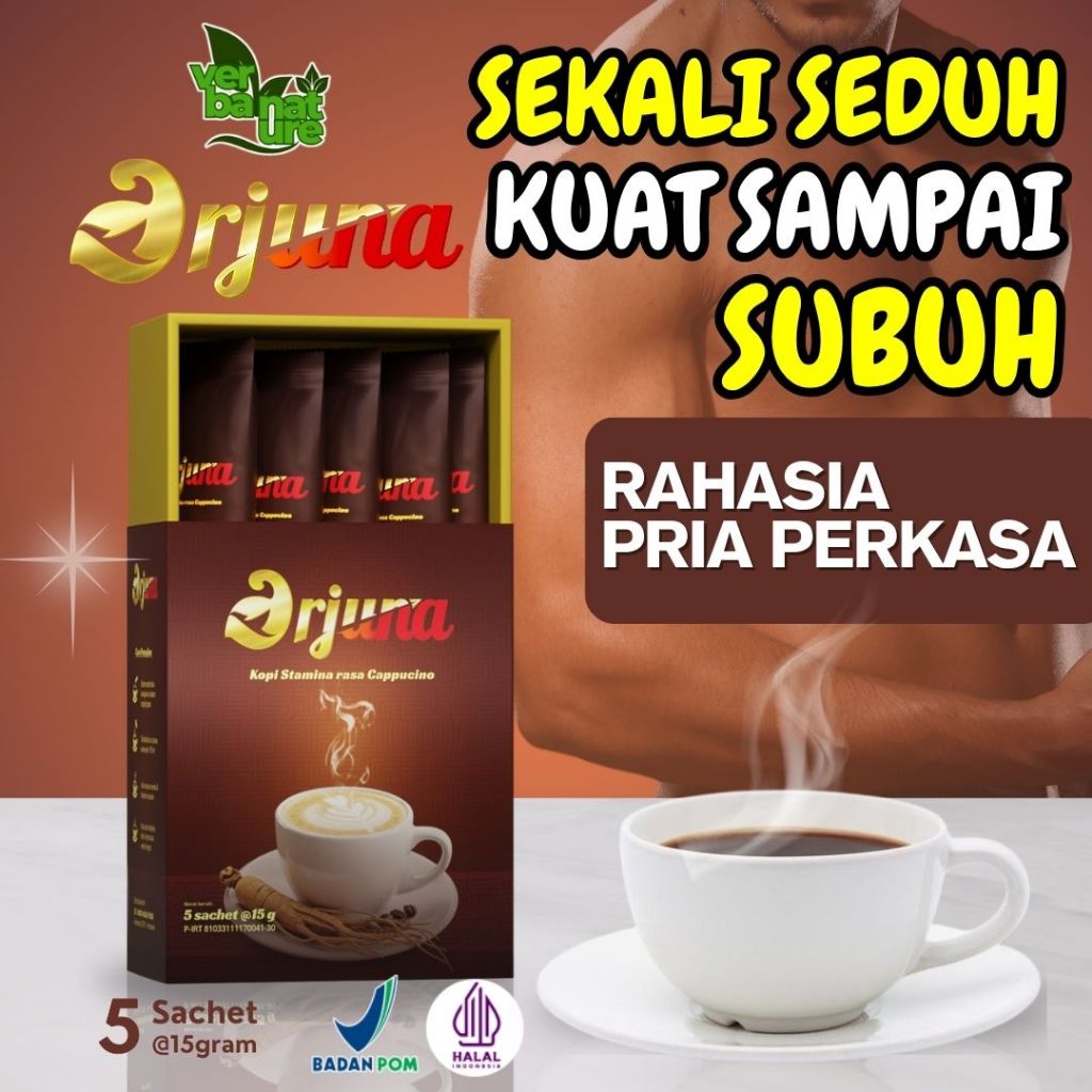 

Kopi Arjuna - Minuman Kopi Stamina BPOM - 1 Box Isi 5 Sachet