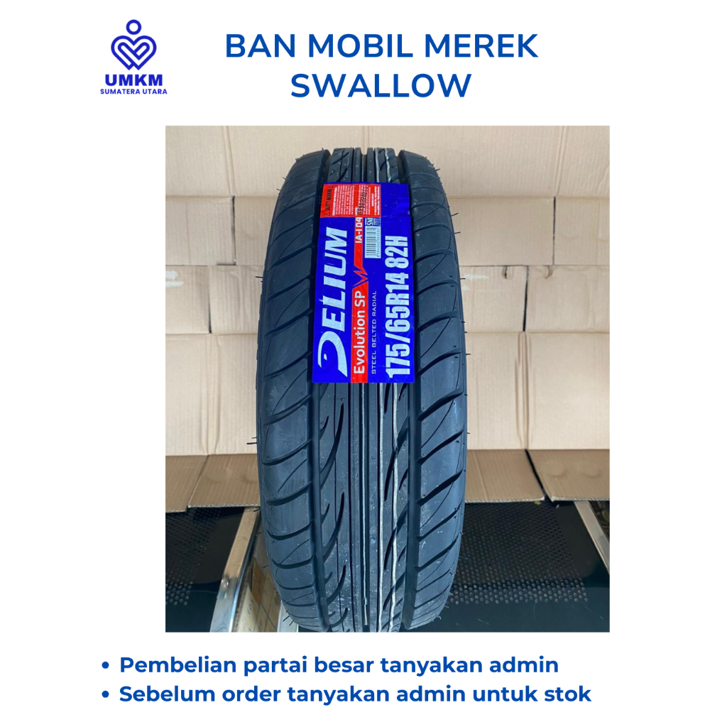 Ban Mobil 175 65 R14  / Ban Mobil / Ban Roda 4 / Ban ring 14 / Ban Tubless / Ban Delium Tubless / Ba