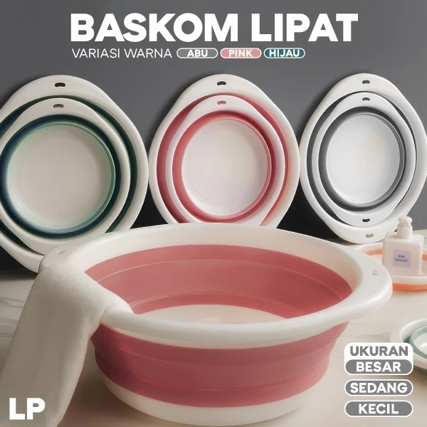 Baskom Plastik Lipat Baskom Lipat Portable Baskom Lipat Silikon Baskom Lipat Serbaguna Futureworld