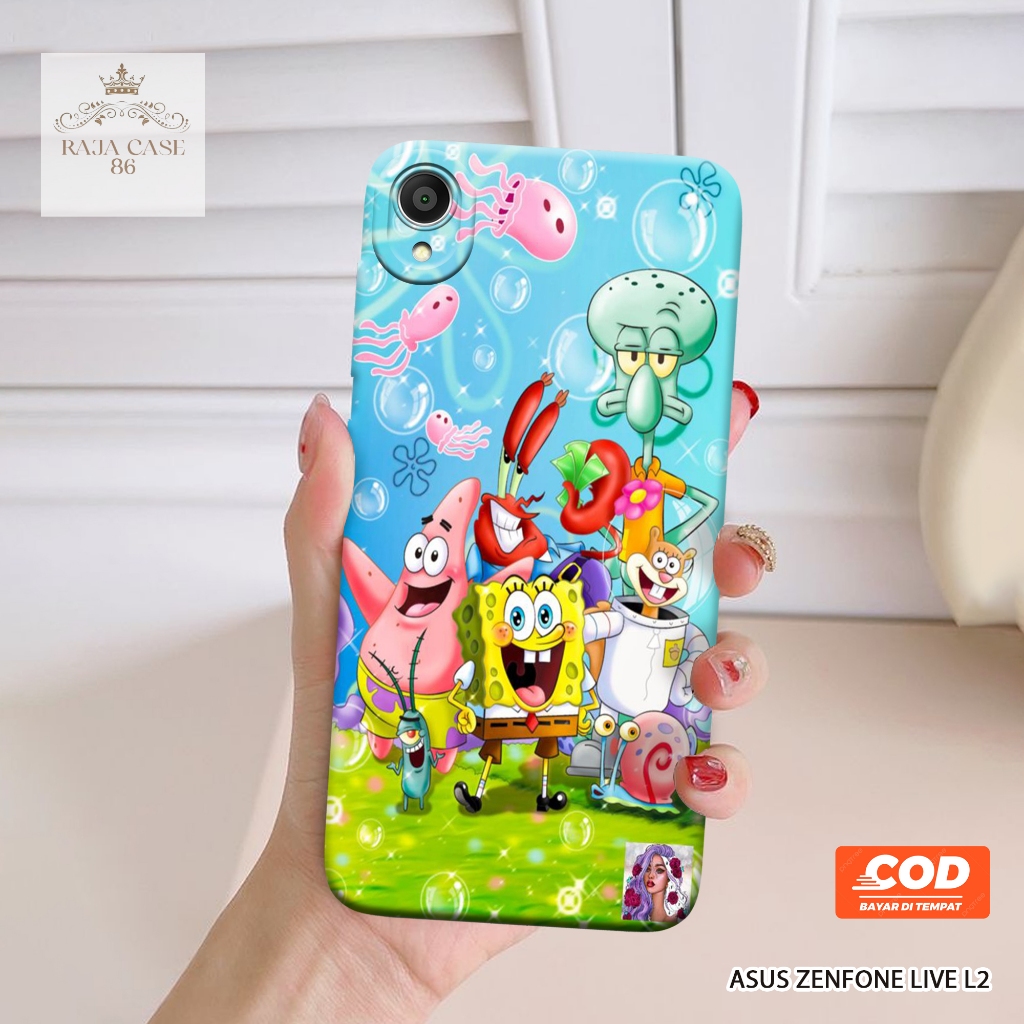 Case Asus Zenfone Live L2 - Rajacase - casing Asus Zenfone Live L2 - Motif case Kartun - Pelindung h