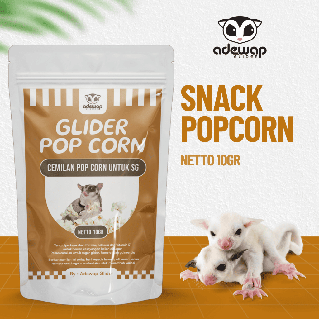 ADEWAP GLIDER Popcorn Snack Camilan Sugar Glider