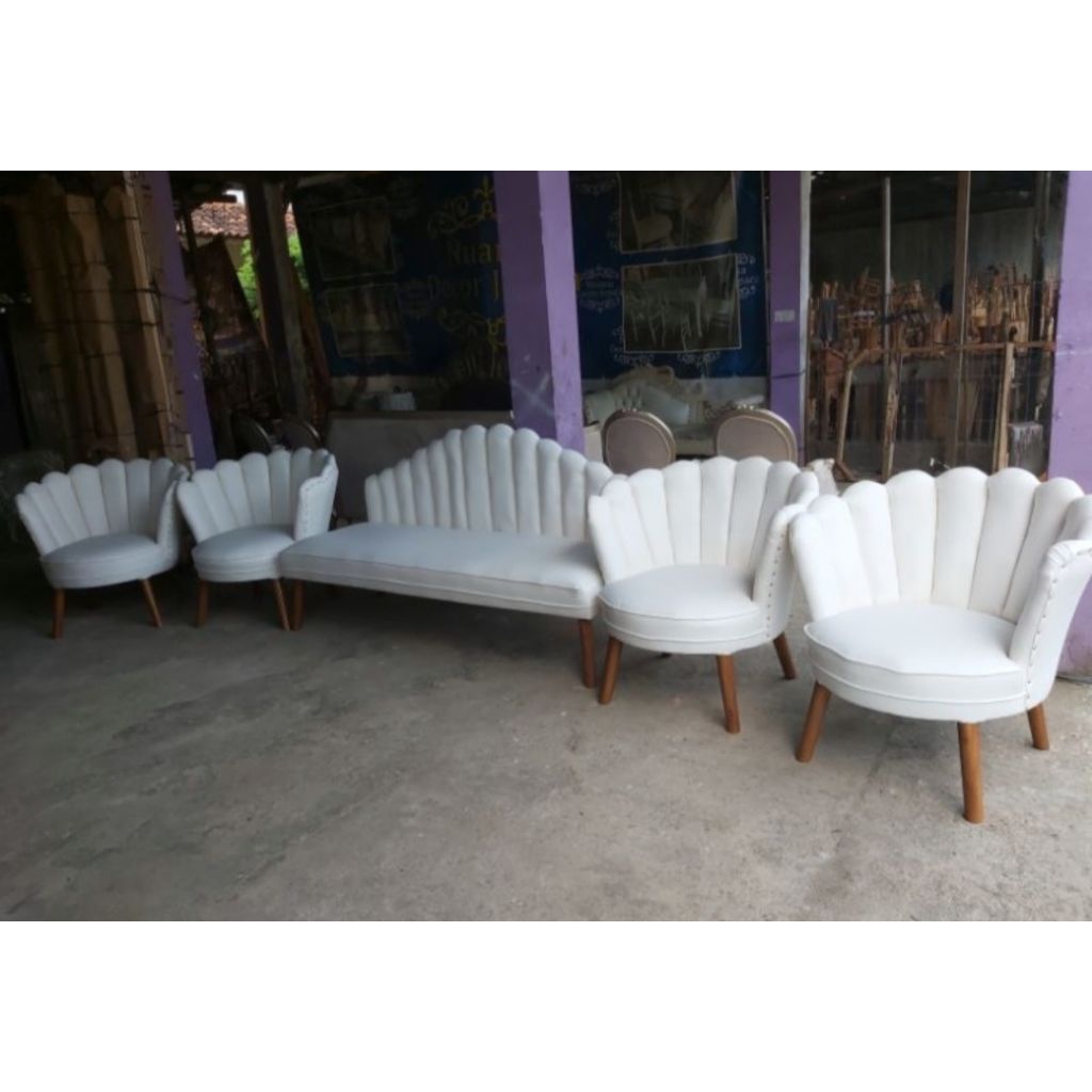 RAY sofa tamu set, sofa kerang set, sofa tamu minimalis