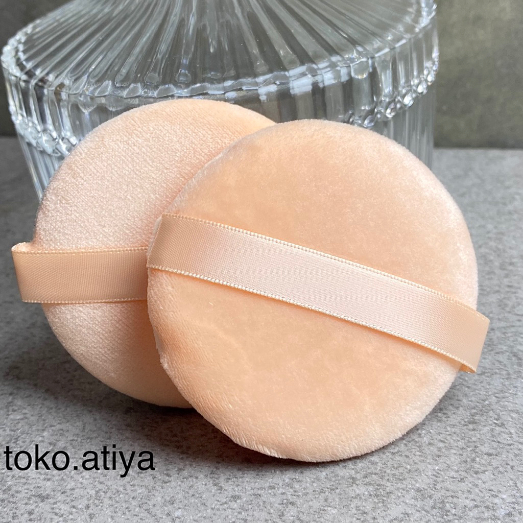 Sponge Besar 8 cm / Rembuk Puff / Saput Bedak Tabur Bayi Ukuran Jumbo