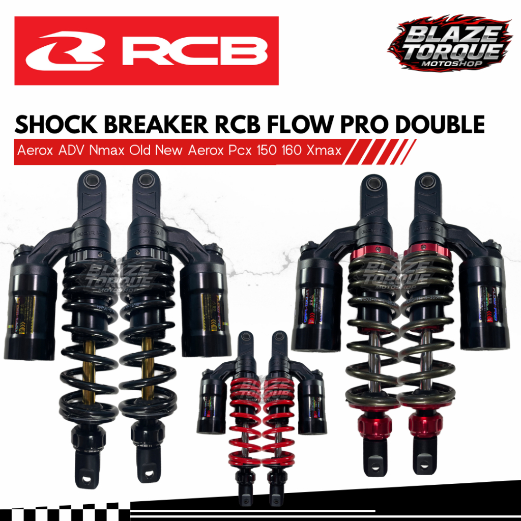 ShockBreaker RCB FLOW PRO 305mm 320mm 330mm 365mm 395mm Double Click Nmax Old New Pcx Adv Aerox Xmax