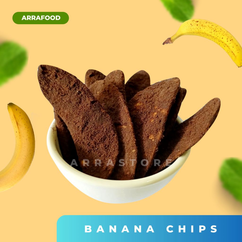 

[1 KG] Keripik Pisang Coklat Super asli Lampung kripik pisang kepok
