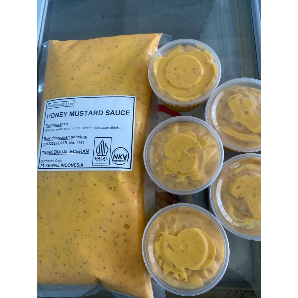 

Kewpie Mustard sauce 100gr & 1kg || Honey Mustard