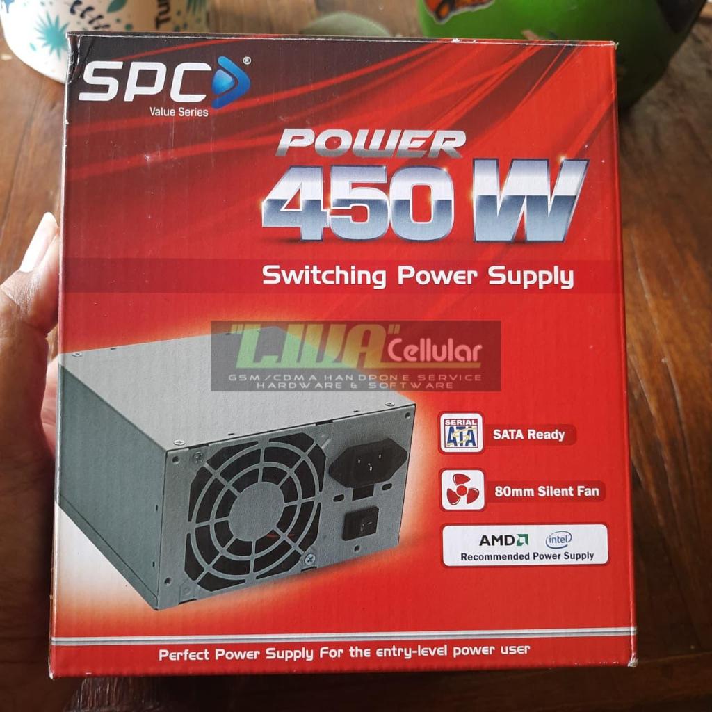Power Supply PSU SPC 450W Intel AMD + Kabel Power / PSU PC 450 Watt