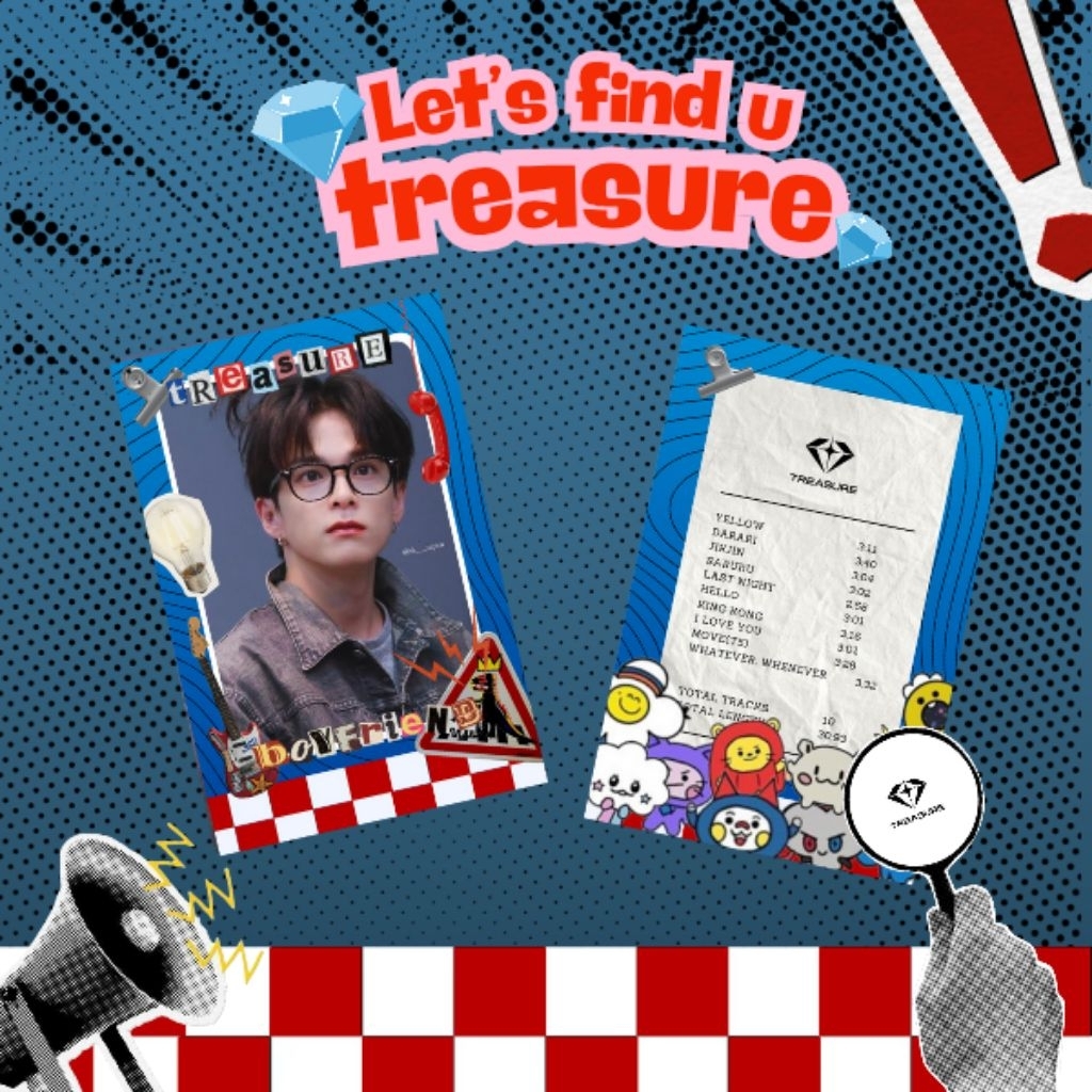 [READY] TREASURE photocard holder cahol handmade acrylic