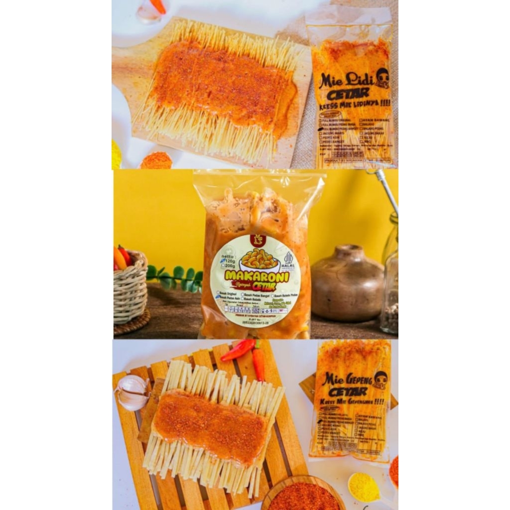 

Bundling Produk Cetar 3pcs(Mie lidi, Gepeng dan Makroni)