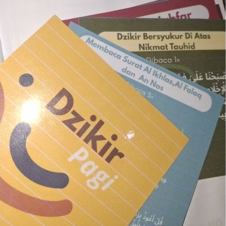 FLASHCARD ZIKIR PAGI DAN PETANG CUSTOM NAMA