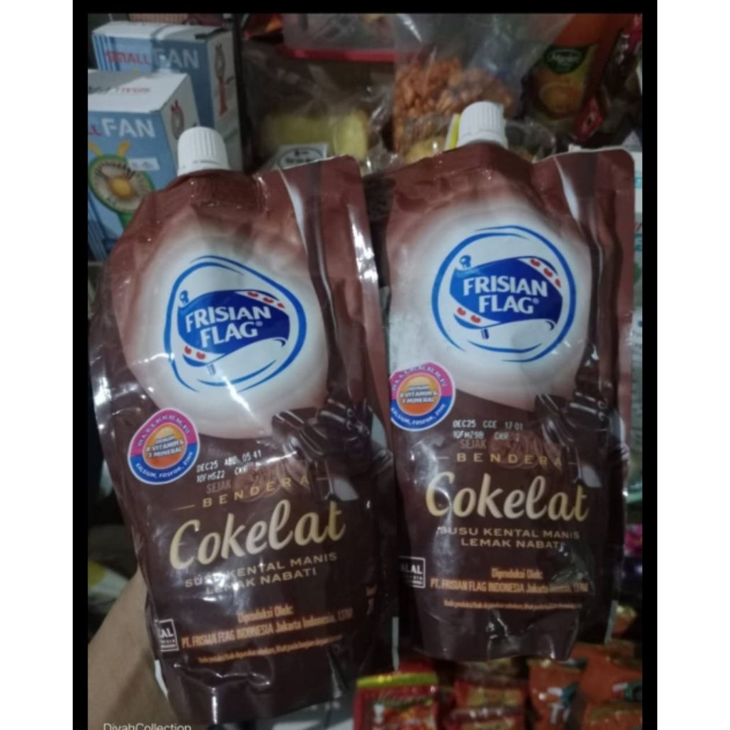 

Susu kental manis Frisian flag pouch cokelat