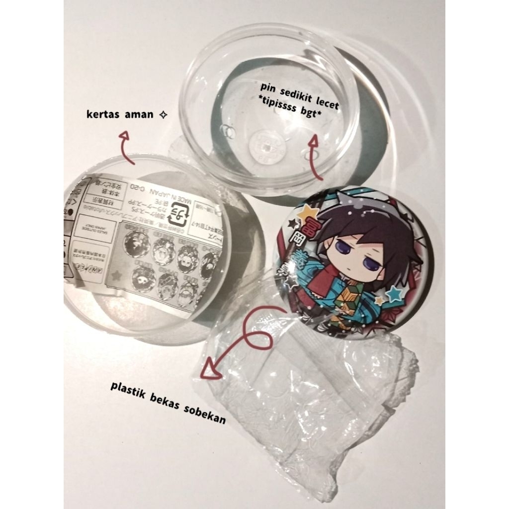Gachapon pin giyu kimetsu no yaiba demon slayer