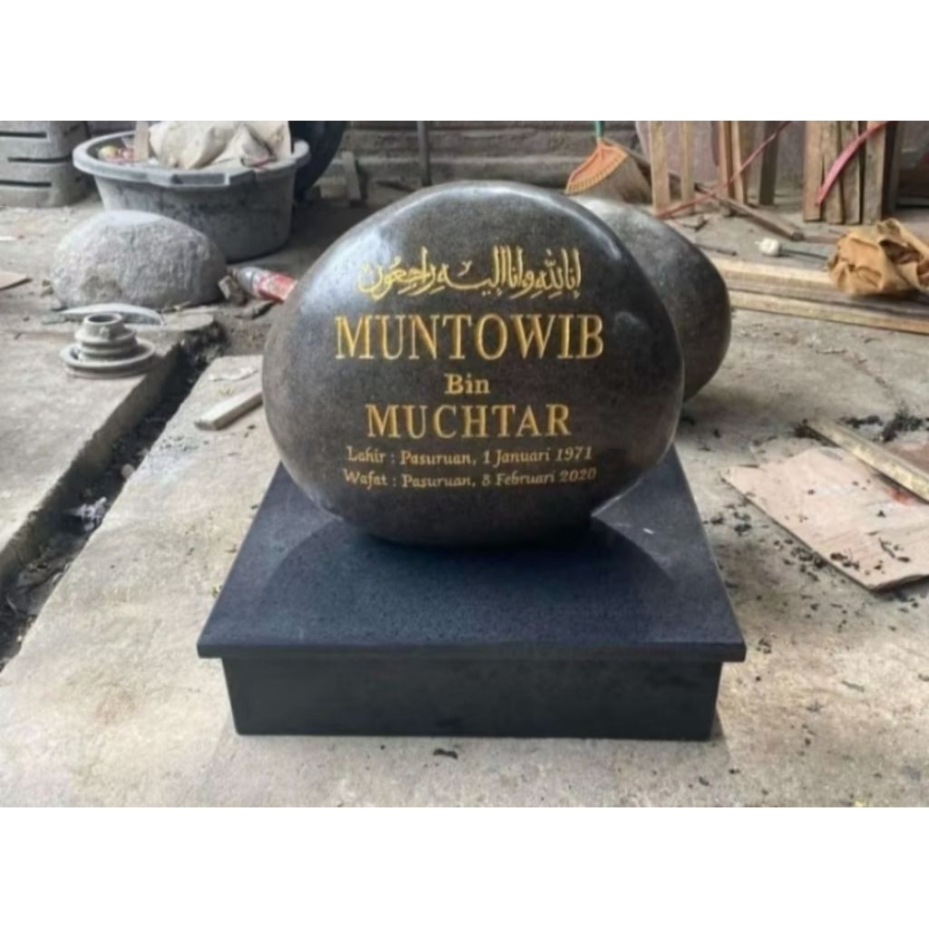 batu nisan batu marmer