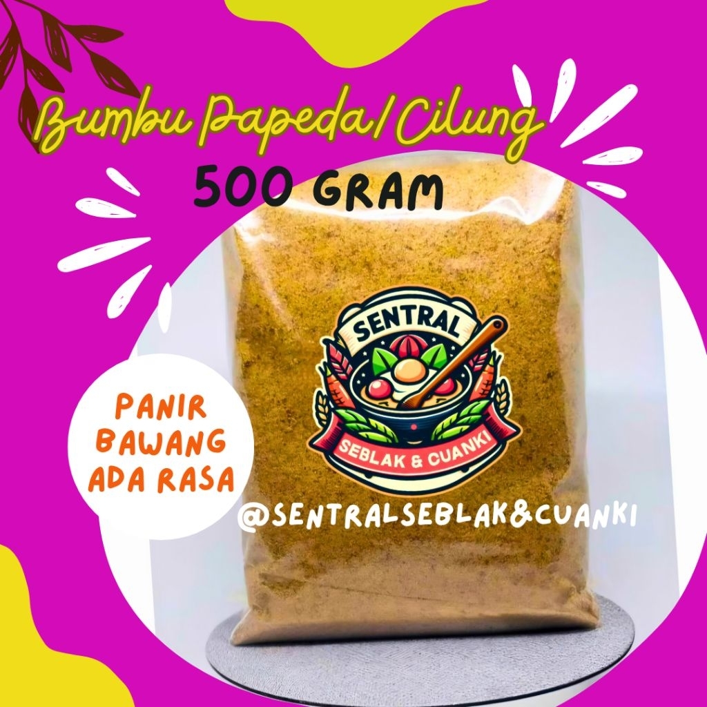 

Panir bawang ada rasa premium 1kg/bubuk papeda 1kg