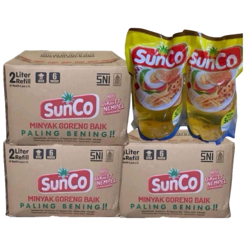 

Sunco Kemasan 2L Kualitas Bening 3Dus