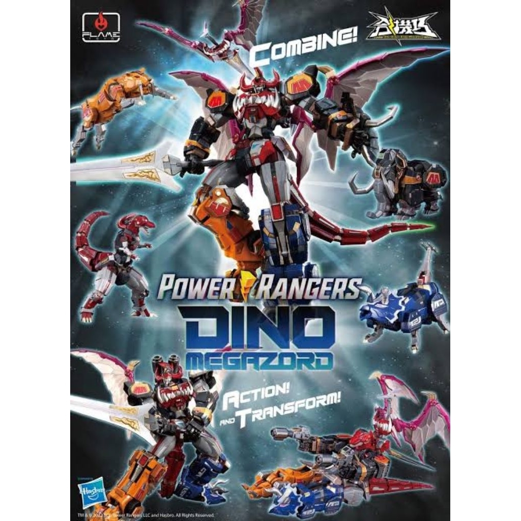 [READY STOCK] FLAME TOYS POWER RANGERS DINO MEGAZORD