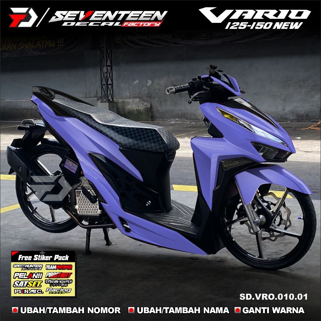 (COD) Decal Sticker Honda Vario New 125 150 Full body - Stiker Skotlet Variasi Modifikasi All New Va