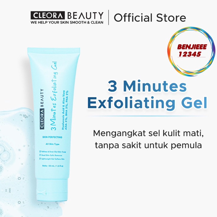 Cleora 3 Minutes Exfoliating Gel 5ml beauty eksfoliasi jelly CLEORA cleora