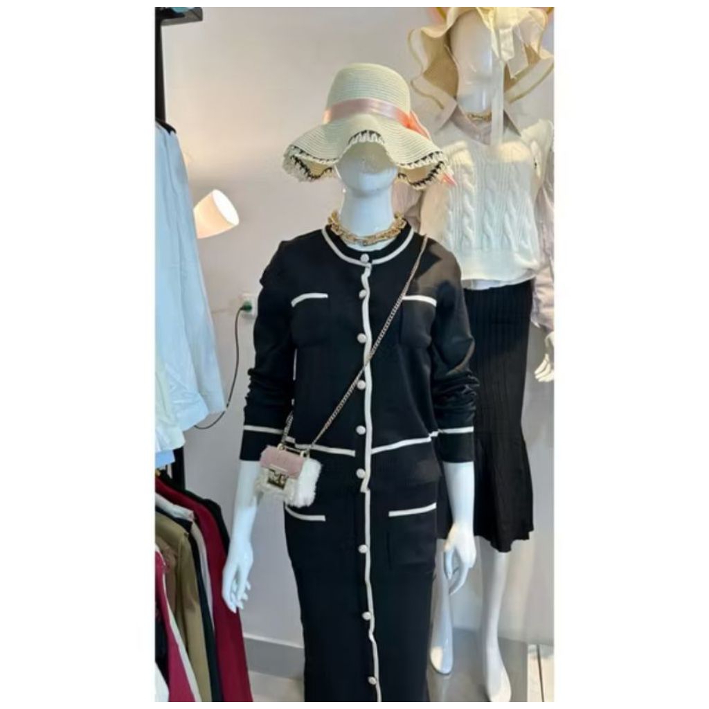 New Arrival 78636 - Korean Premium Vintage Style Rajut Bangkok / Stelan - OneSet Wanita - Bangkok Ra