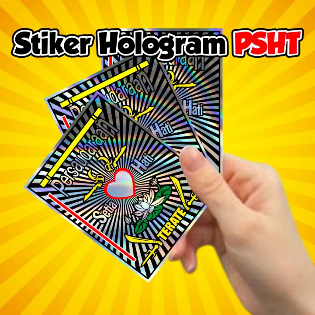 

Stiker Hologram PSHT || Ukuran 5x6.5 cm