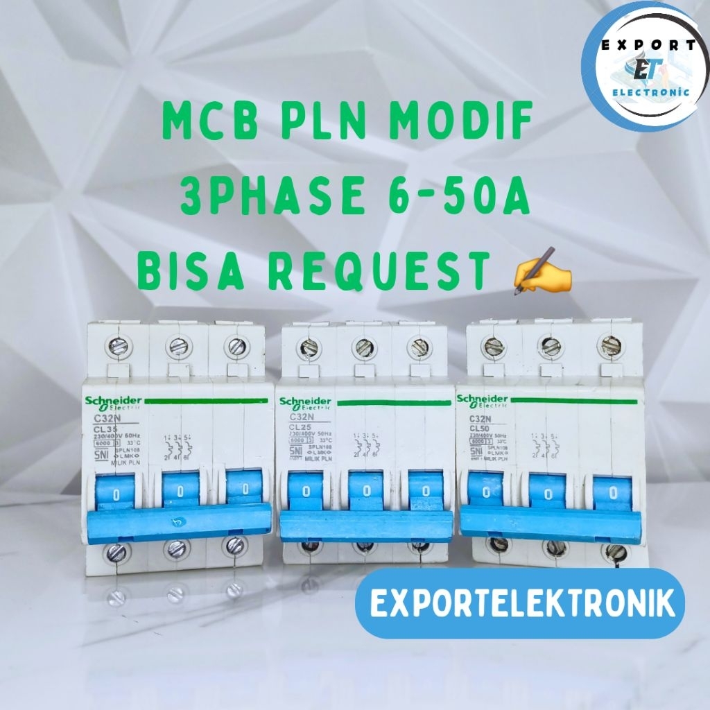 MCB 3 Phase Modifikasi Anti Jeglek Listrik PLN Varian Lengkap