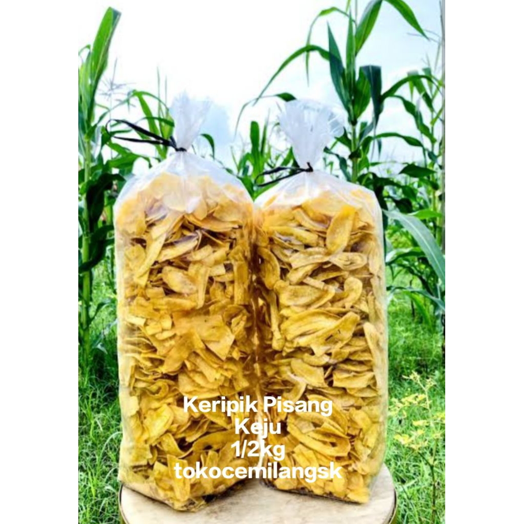 

Keripik Pisang Keju 500gr Gurih Renyah Murah/Cemilan Terlaris