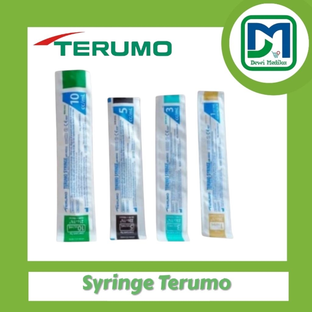 Spuit Terumo 1CC  Syringe Terumo With Needle 3CC 5CC 10CC  Suntikan Terumo 1CC